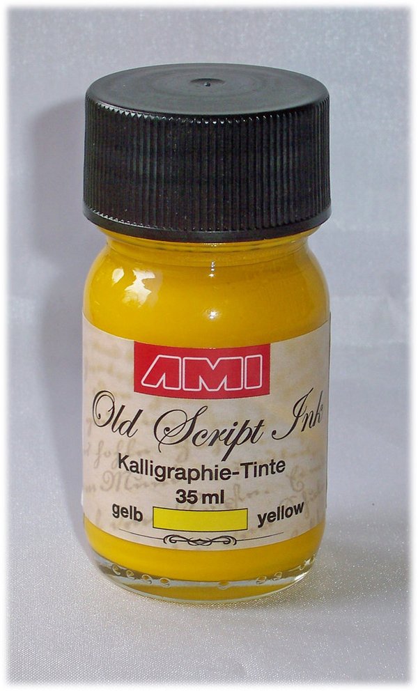 35 ml Kalligraphie-Tinte  gelb