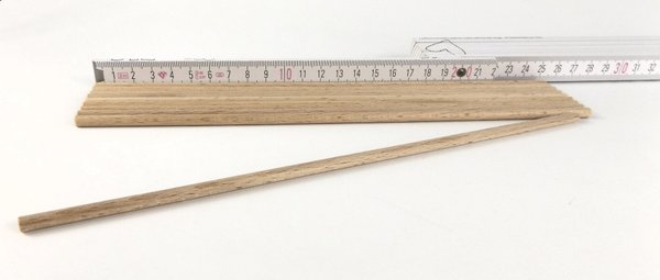 1 Rundstab aus 5 mm Buchenholz 30 cm lang