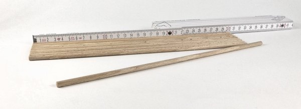 1 Rundstab aus 6 mm Buchenholz 30 cm lang